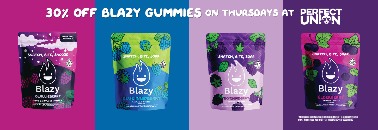 30% Off Blazy Gummies at Perfect Union