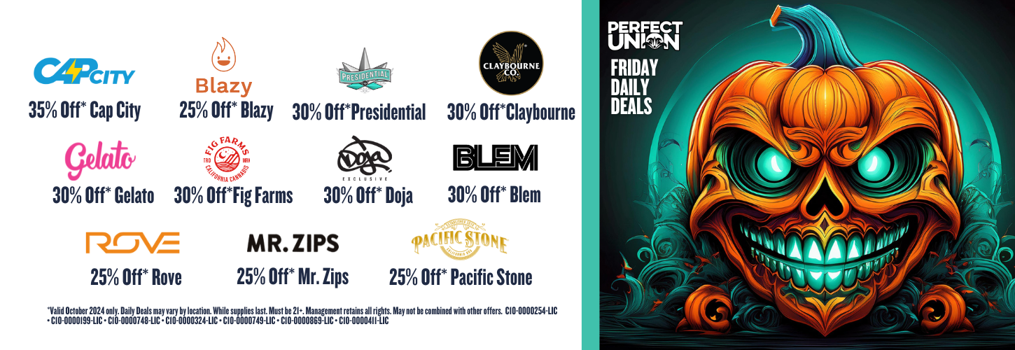 Friday October 2024 Daily Deals at Perfect Union